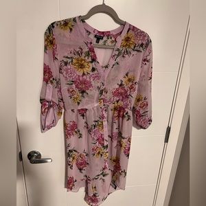 Torrid dusty pink chiffon, dress/tunic